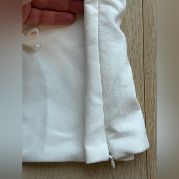 ZARA Bow Halter Top White • Minimalist Chic Euro Summer Vacation Top • M - Picture 7 of 9